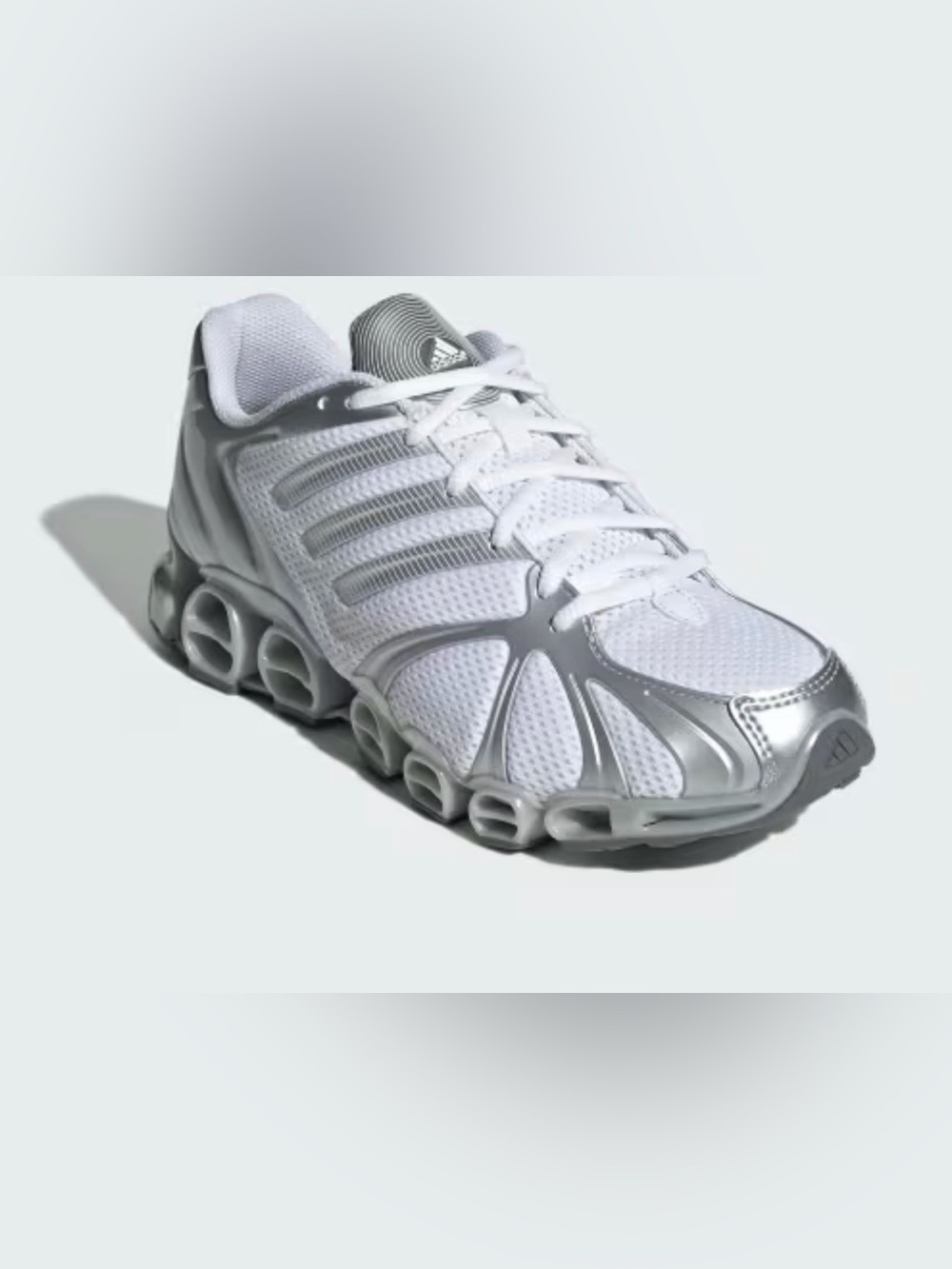 Adidas Originals Mega Ghostride Y2K Silver Metallic Sneakers Women 8.5 BNIB